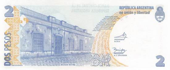 2 Pesos Argentinien 2002 p.352-7 K
